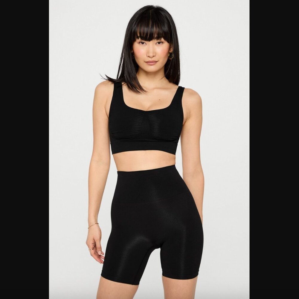 YITTY Black Nearly Naked Shapewear Midi Bra XS/S